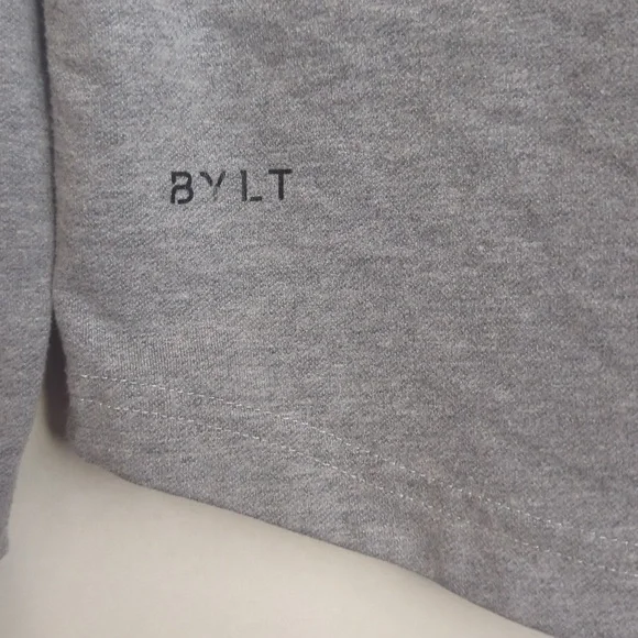 BYLT Basics Dtop Cut Crewneck Sweatshirt Long Sleeves Gray Size XL - Picture 6 of 8